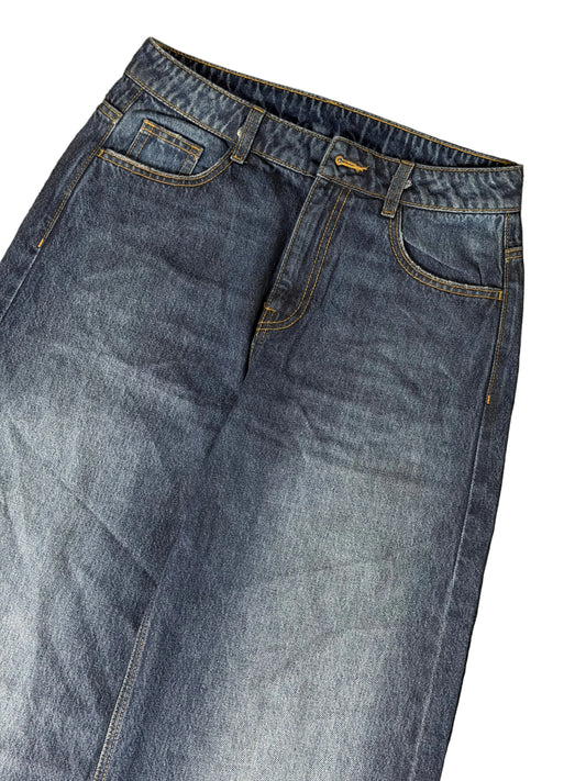 Blue Baggy Denim Pants