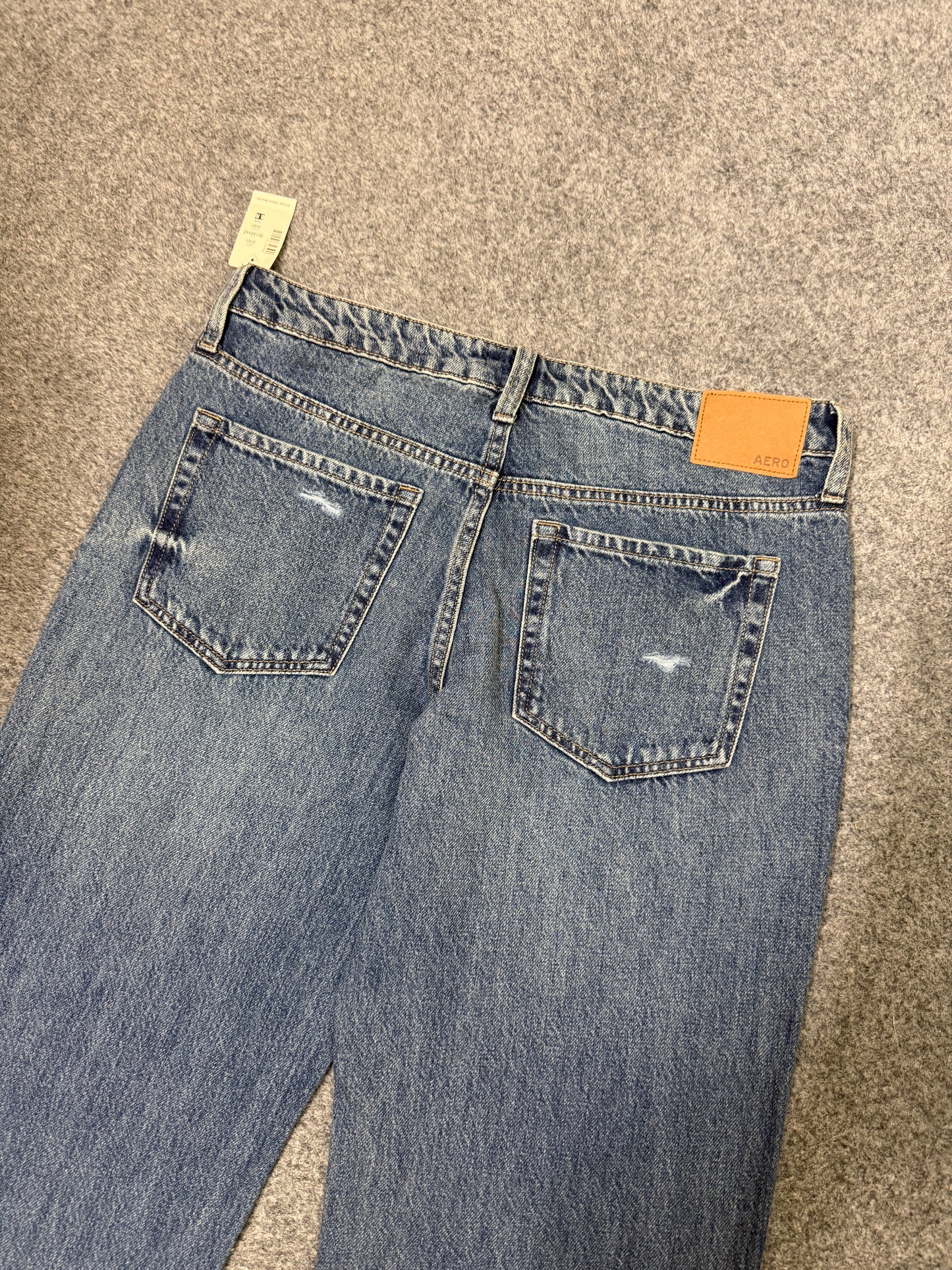 Aeropostale Low-Rise Relaxed Straight Leg Jeans