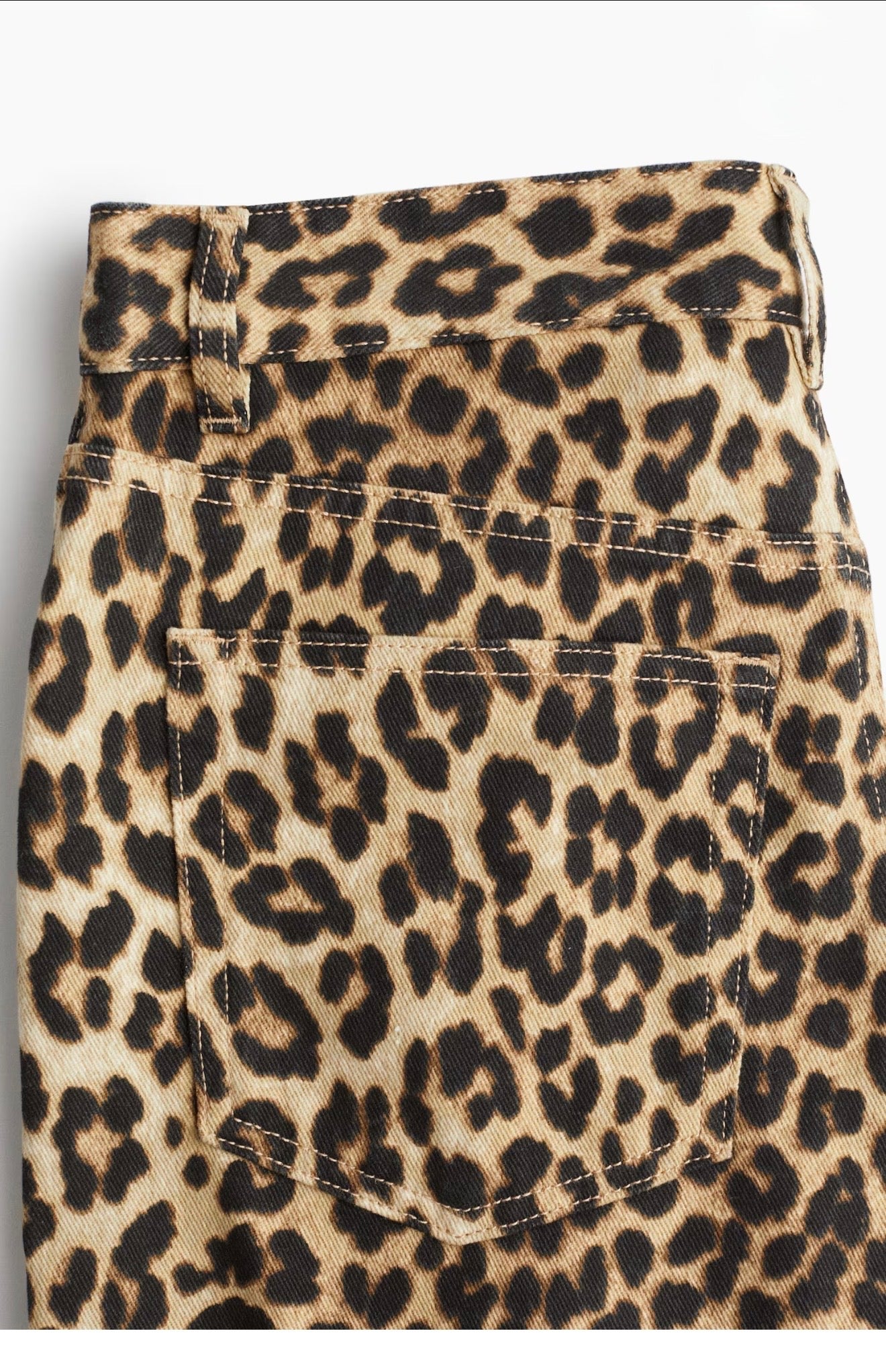 Unisex Leopard Print Wide-leg Pants
