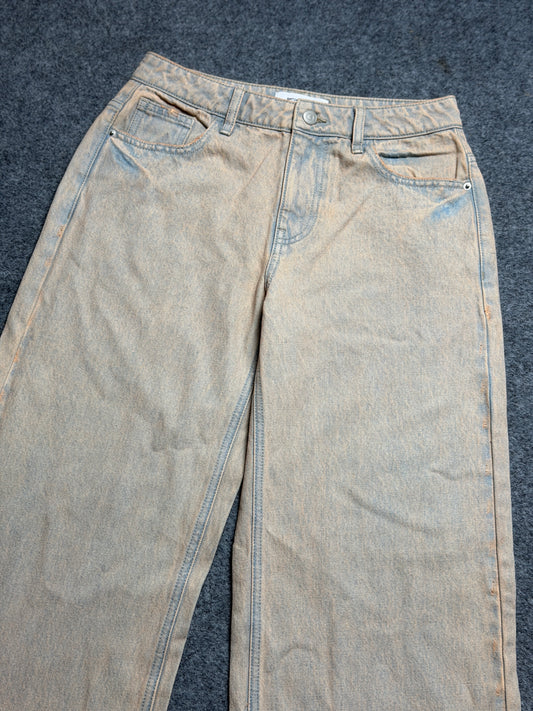 Mid-Waist Dirty Baggy Jeans