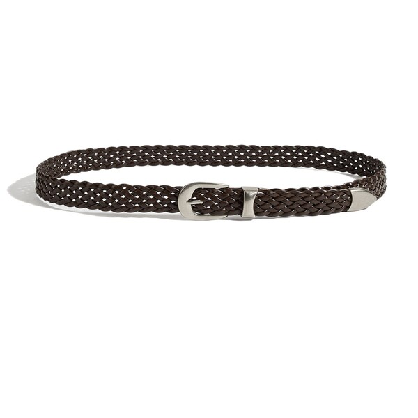 Retro Silver Braided Belt