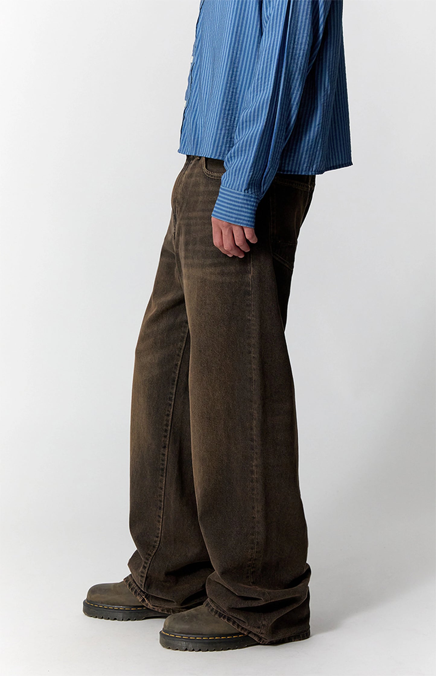 Pacsun Extreme Baggy Jeans Overdyed Brown
