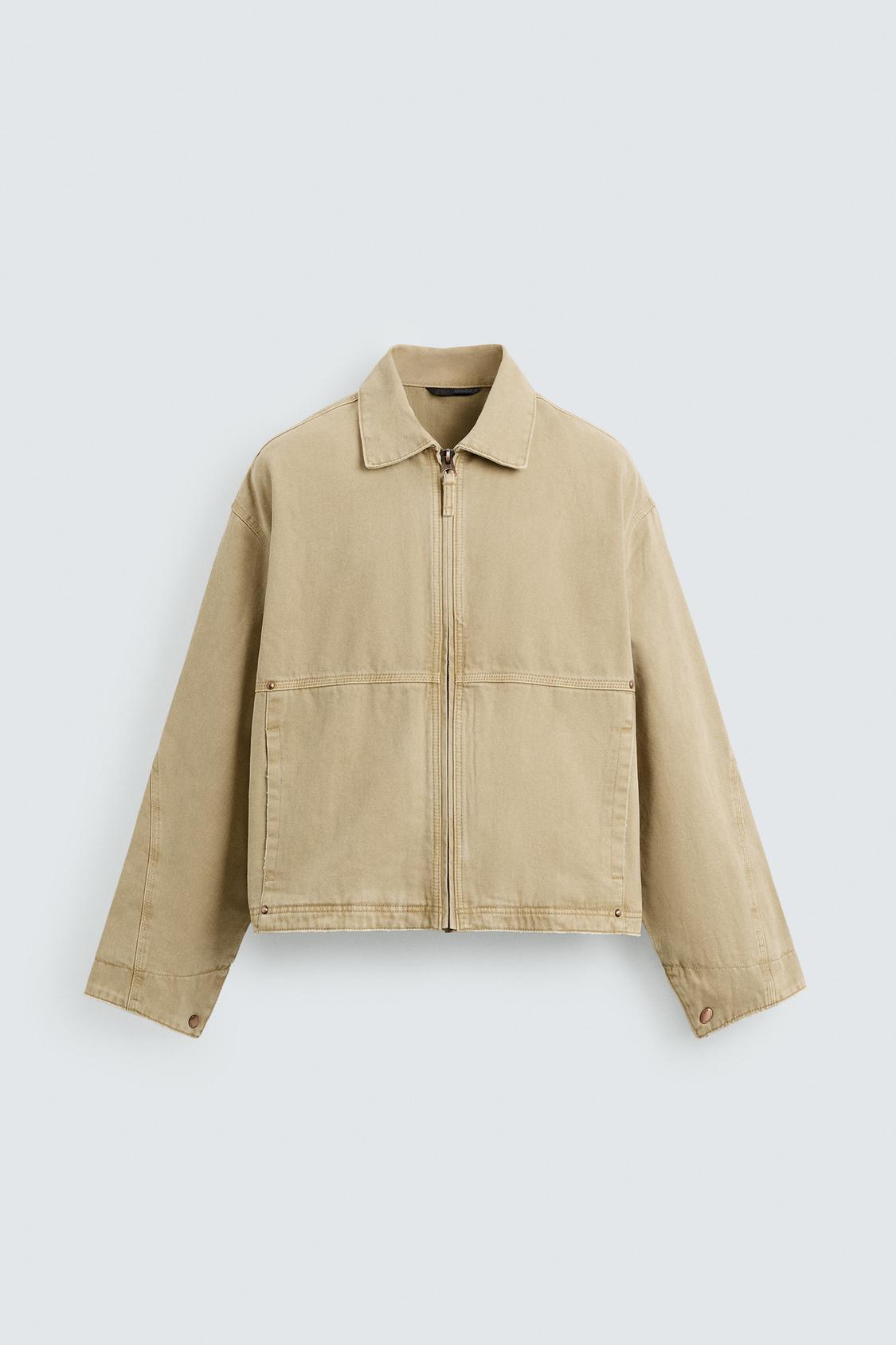 ZARA RELAXED FIT WASHED JACKET