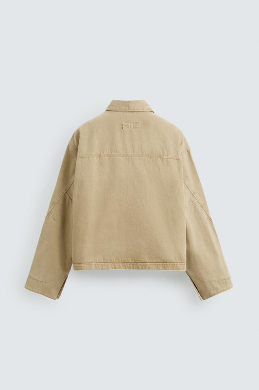 ZARA RELAXED FIT WASHED JACKET