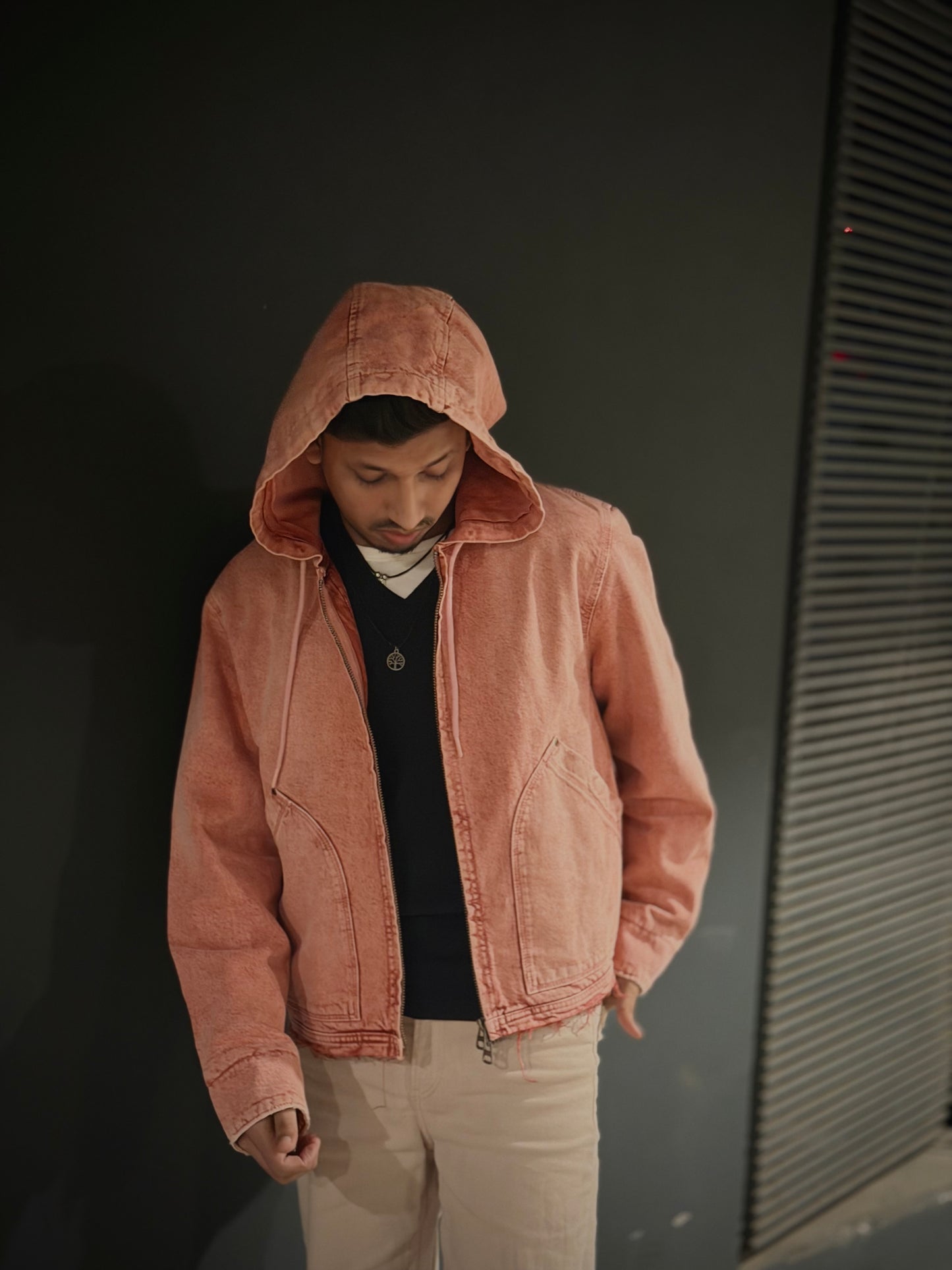 ZARA Washed Hooded Jacket