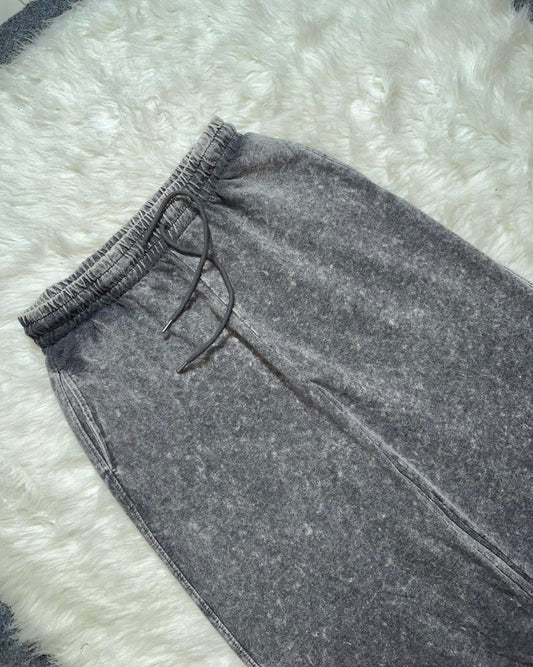 Acid Wash Grey Sweatpants