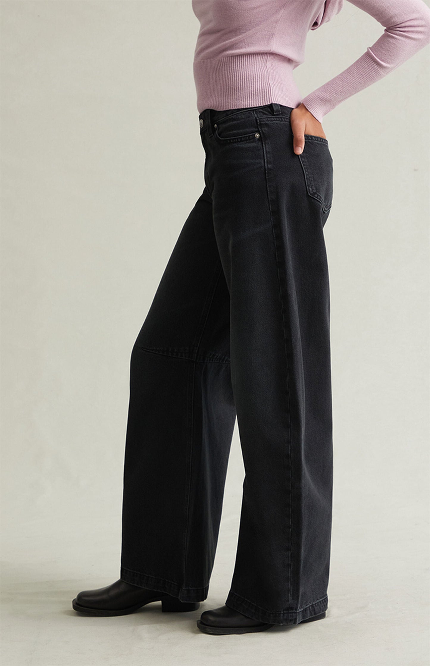 Pacsun Baggy Barrel Jeans Knee Dart Black