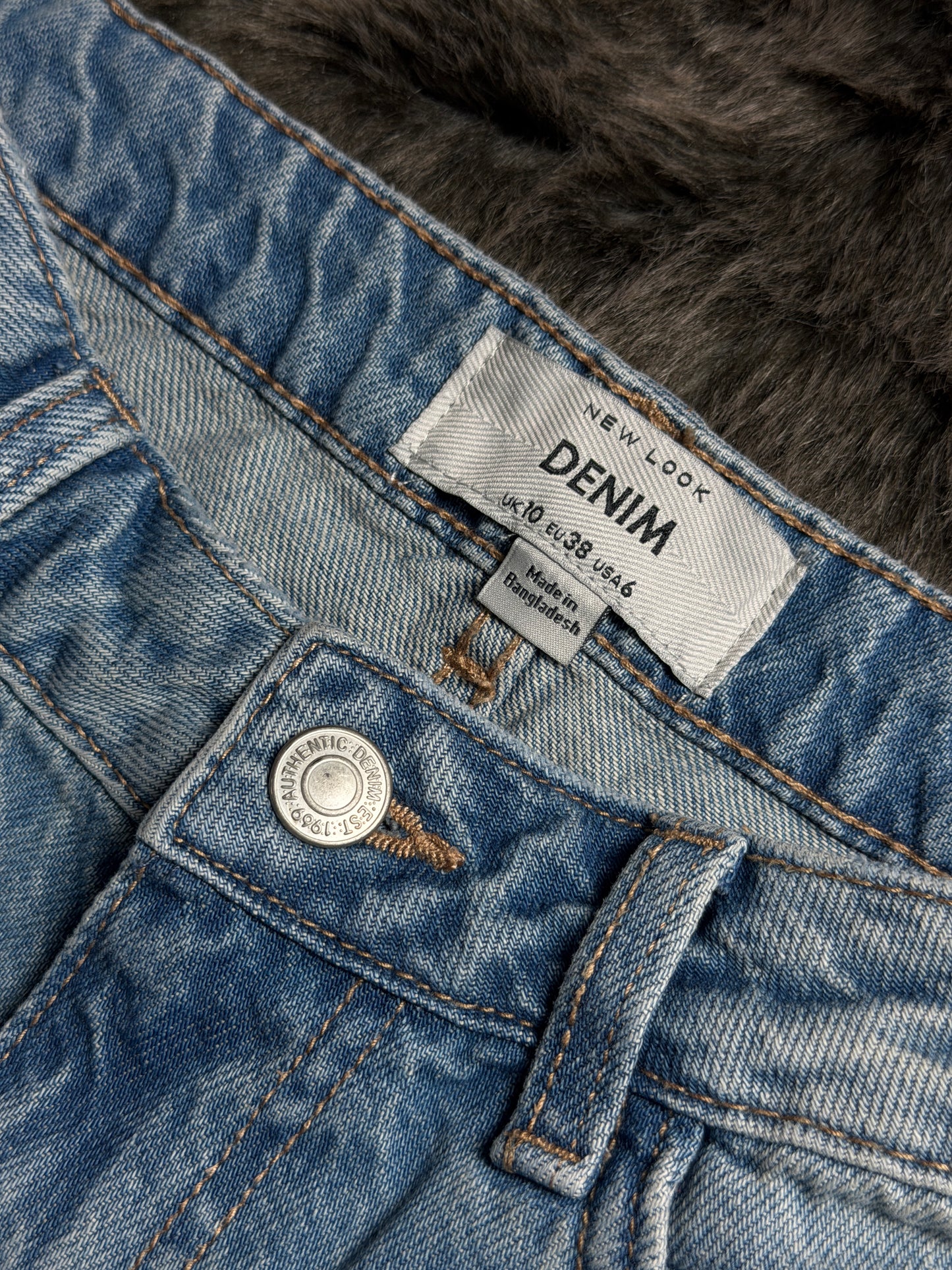 Blue Ripped Knee Wide Leg Adale Jeans by New Look