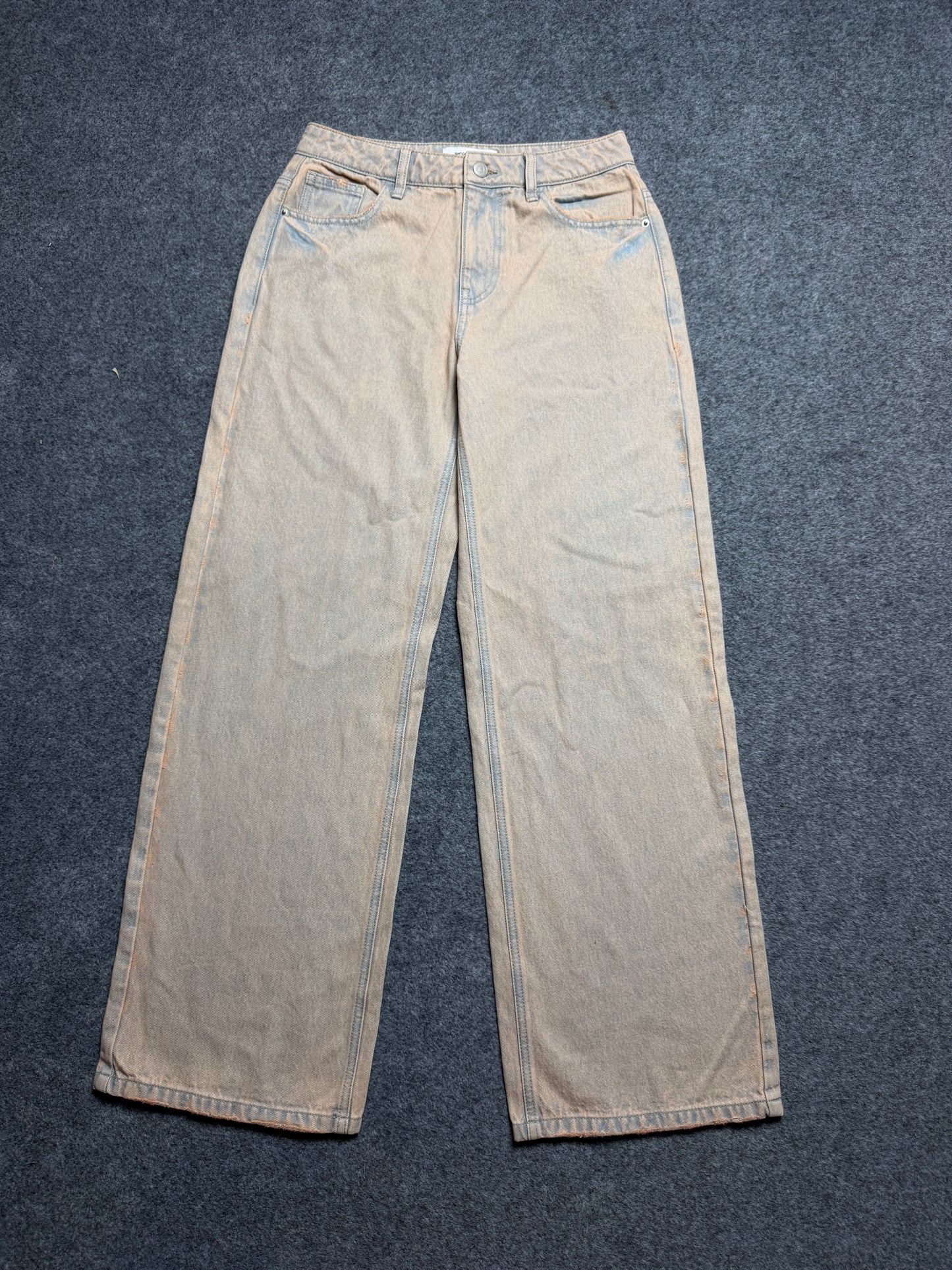 Mid-Waist Dirty Baggy Jeans