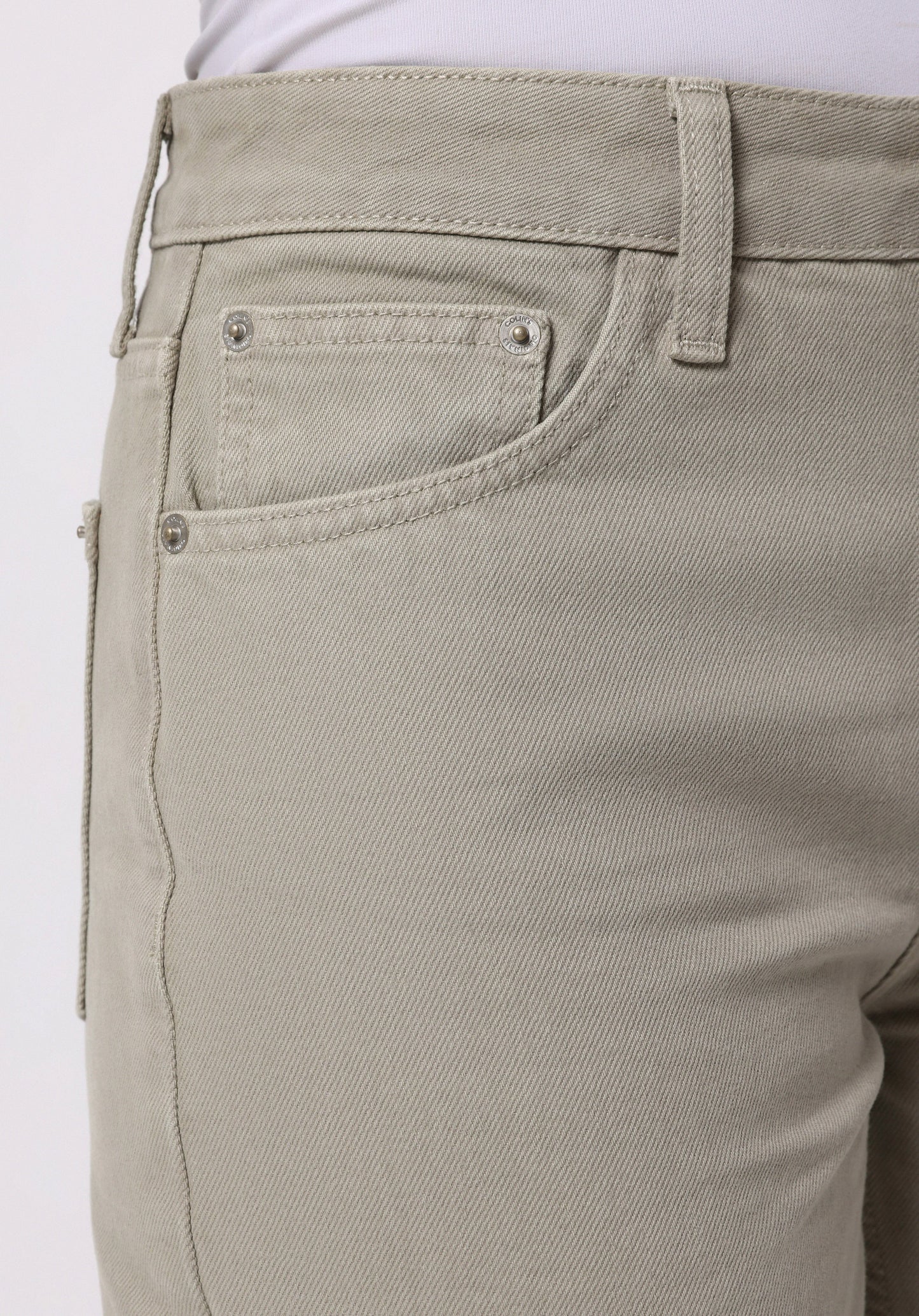 Barrel Fit High Waist Straight Leg Women's Green Pants