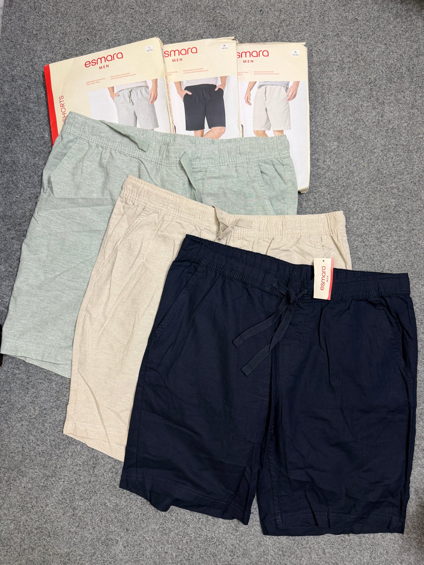 Premium Linen Blend Shorts by Esmara Men