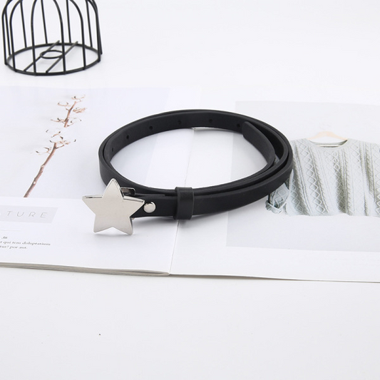 Women’s Retro Star Skinny Belt