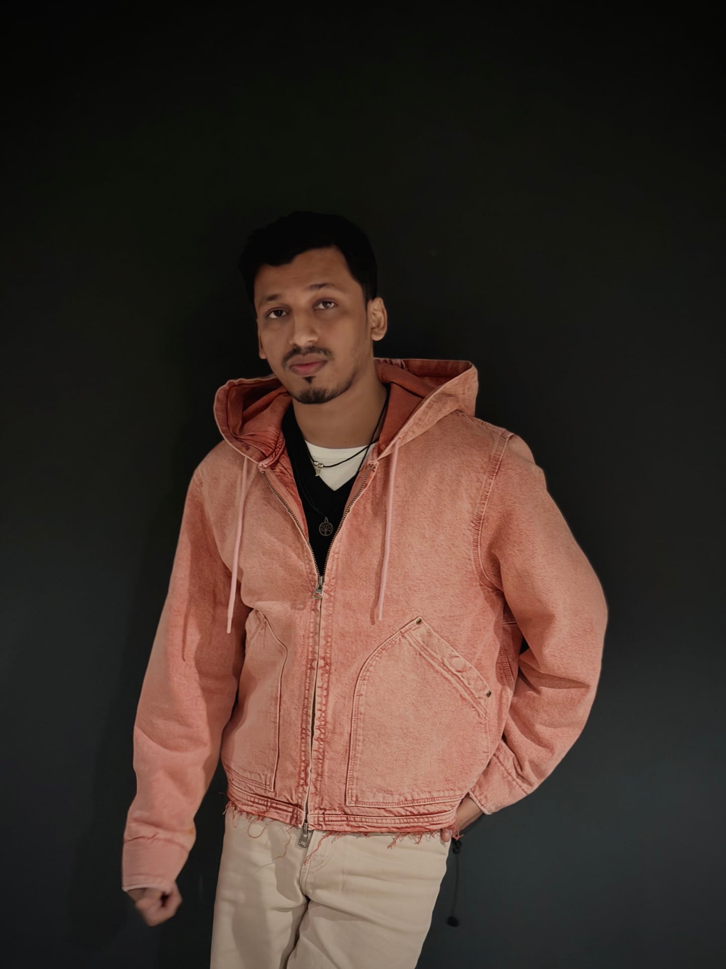 ZARA Washed Hooded Jacket