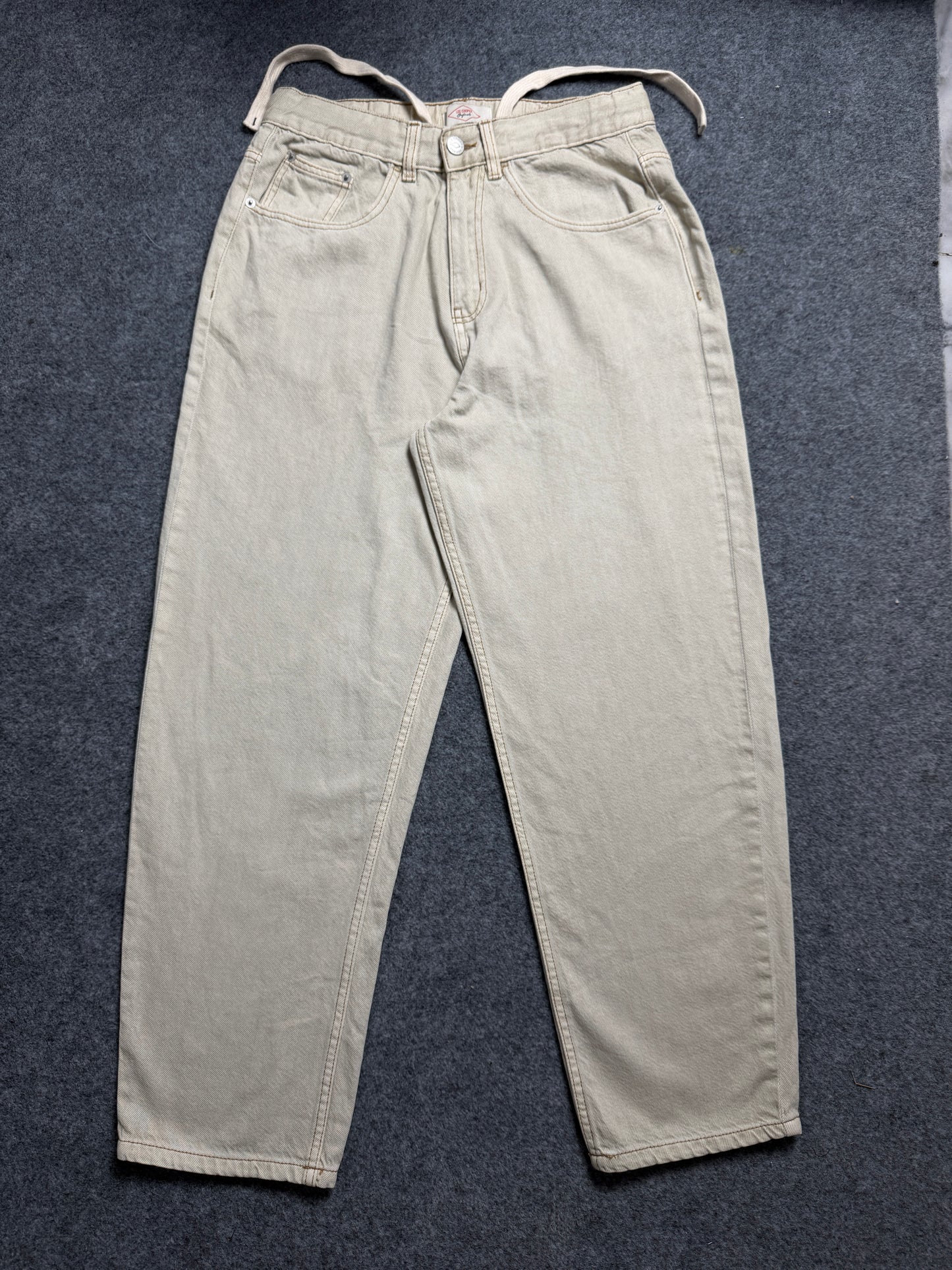 Lee Cooper Baggy Fit Denim Pants in Beige Color