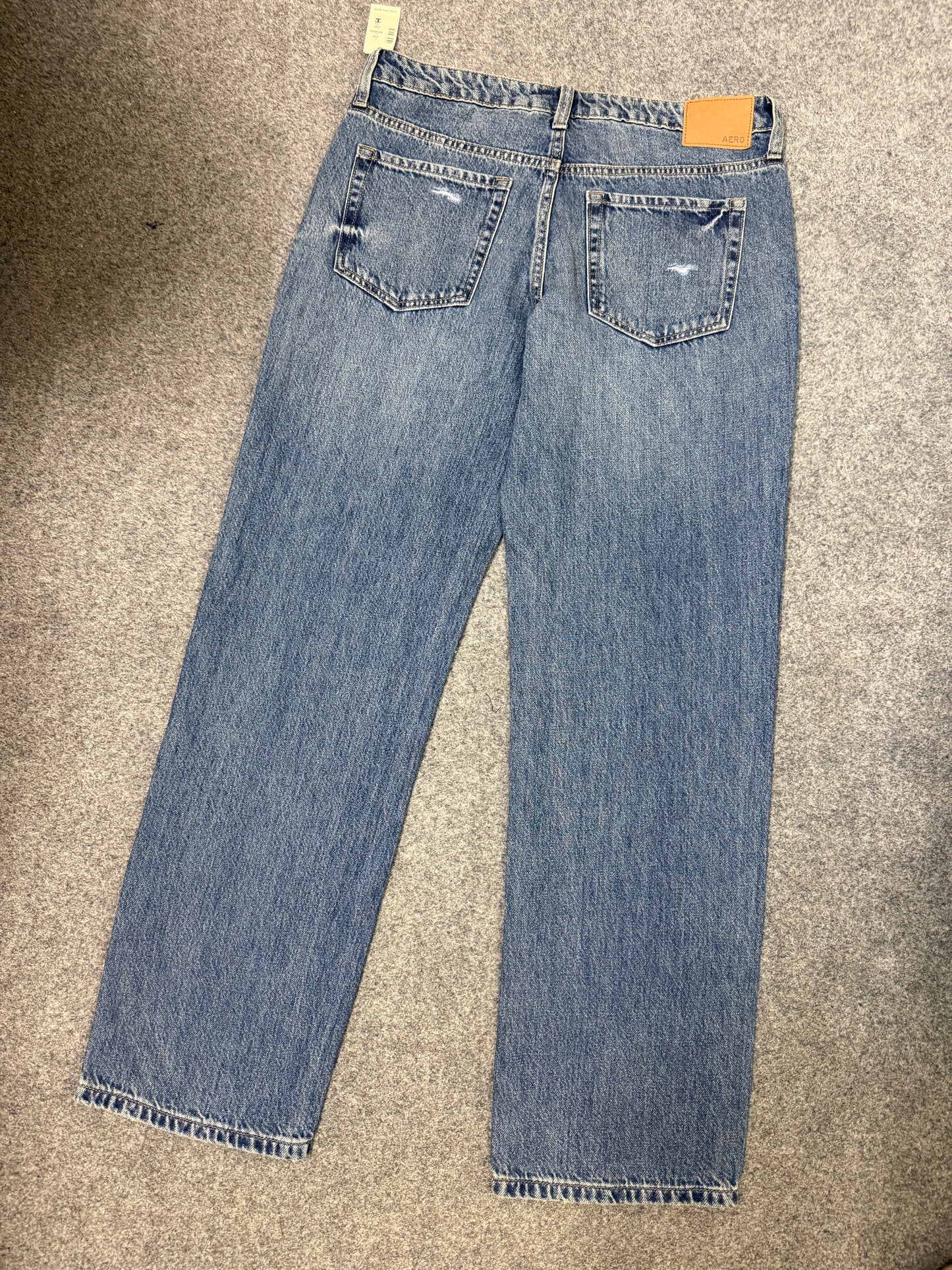 Aeropostale Low-Rise Relaxed Straight Leg Jeans