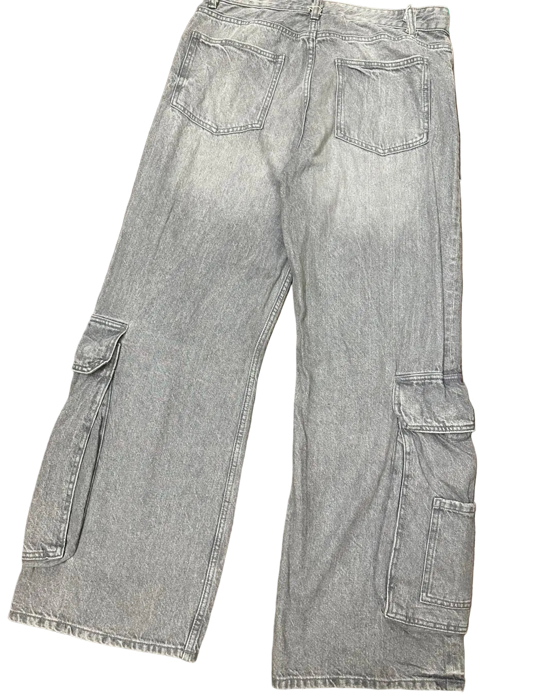 6 Pockets Cargo Denim Pants