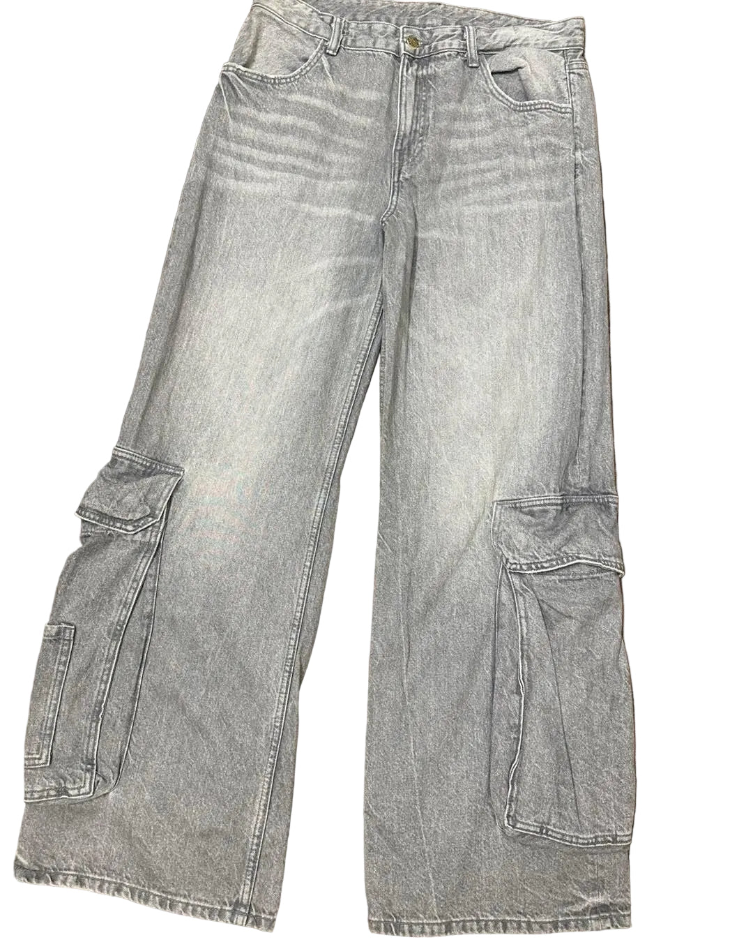 6 Pockets Cargo Denim Pants
