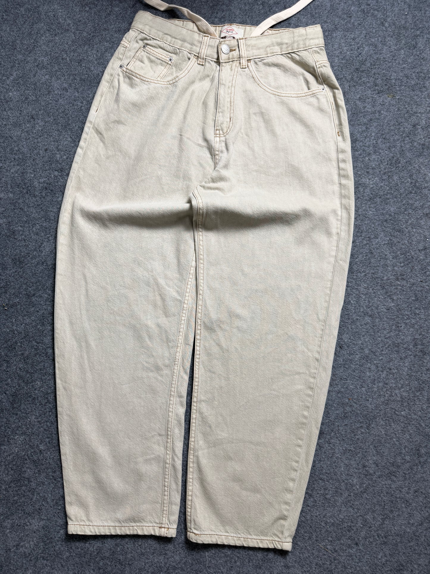 Lee Cooper Baggy Fit Denim Pants in Beige Color