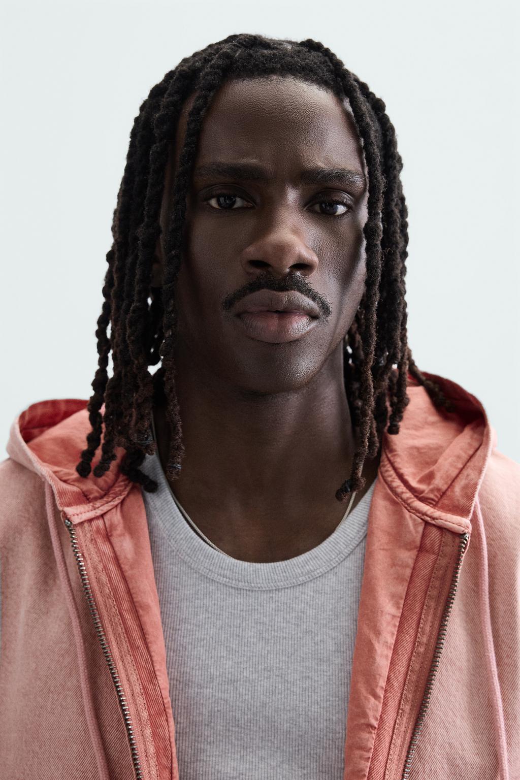 ZARA Washed Hooded Jacket