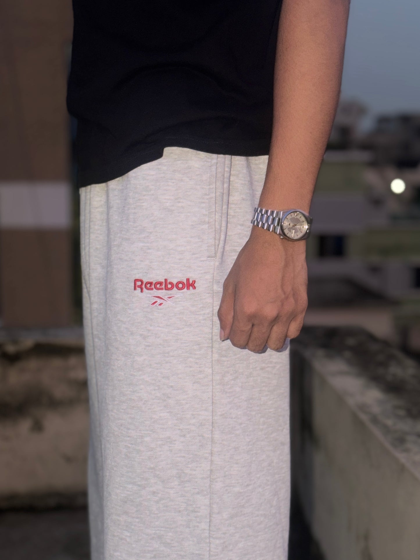 Reebok Identity Small Logo Fleece Wide Leg sweatpants