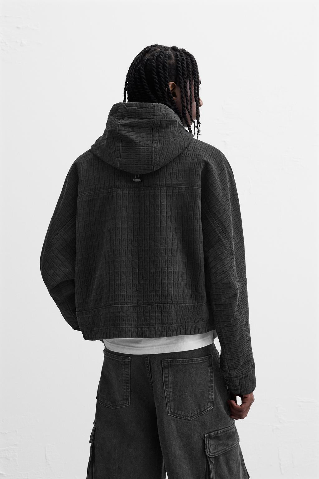 ZARA JACQUARD DENIM JACKET