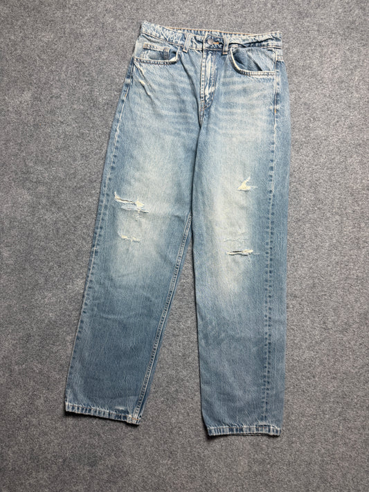 Straight-fit Ripped Jeans