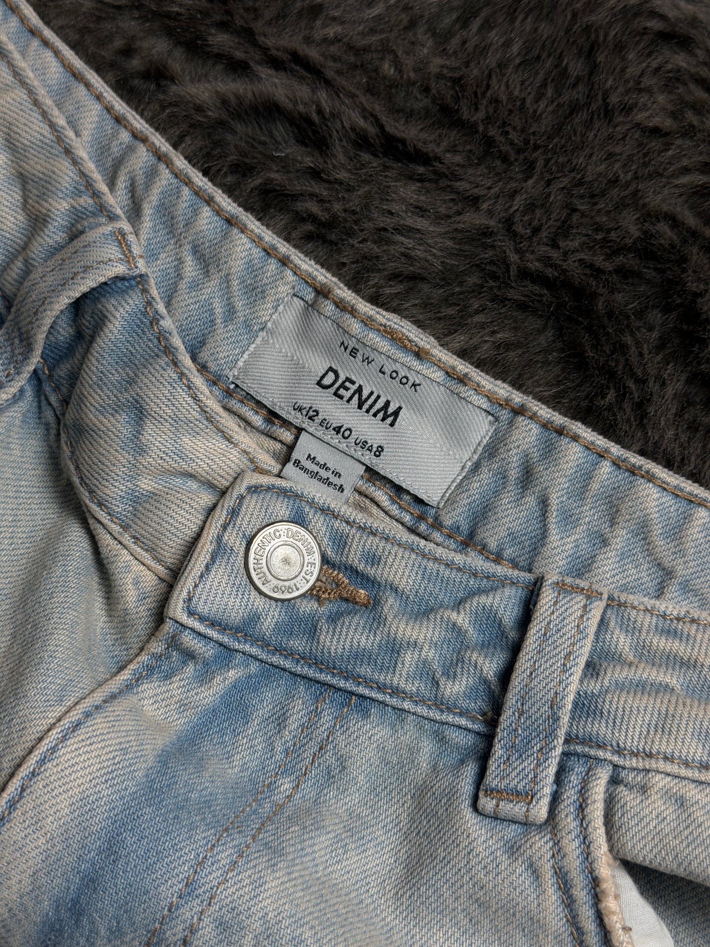 Light Blue Ripped Knee Wide Leg Adalae Jeans by New Look