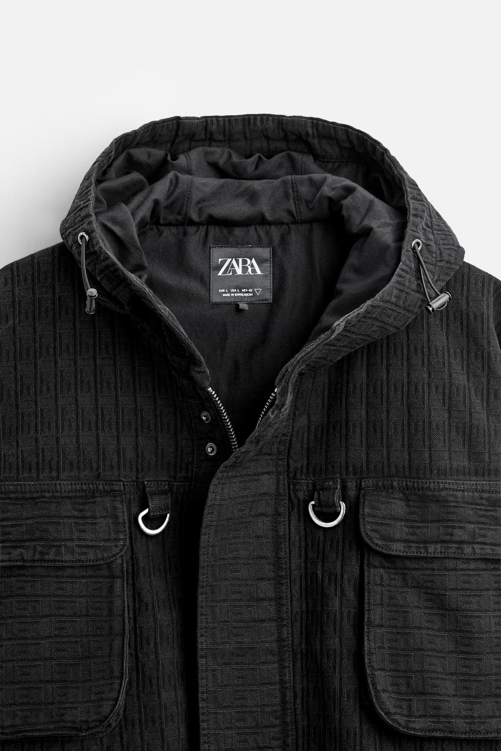 ZARA JACQUARD DENIM JACKET