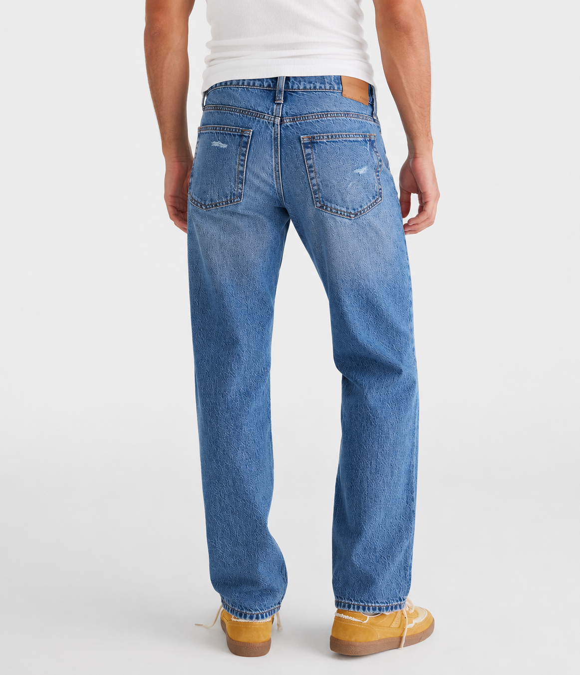 Aeropostale Low-Rise Relaxed Straight Leg Jeans