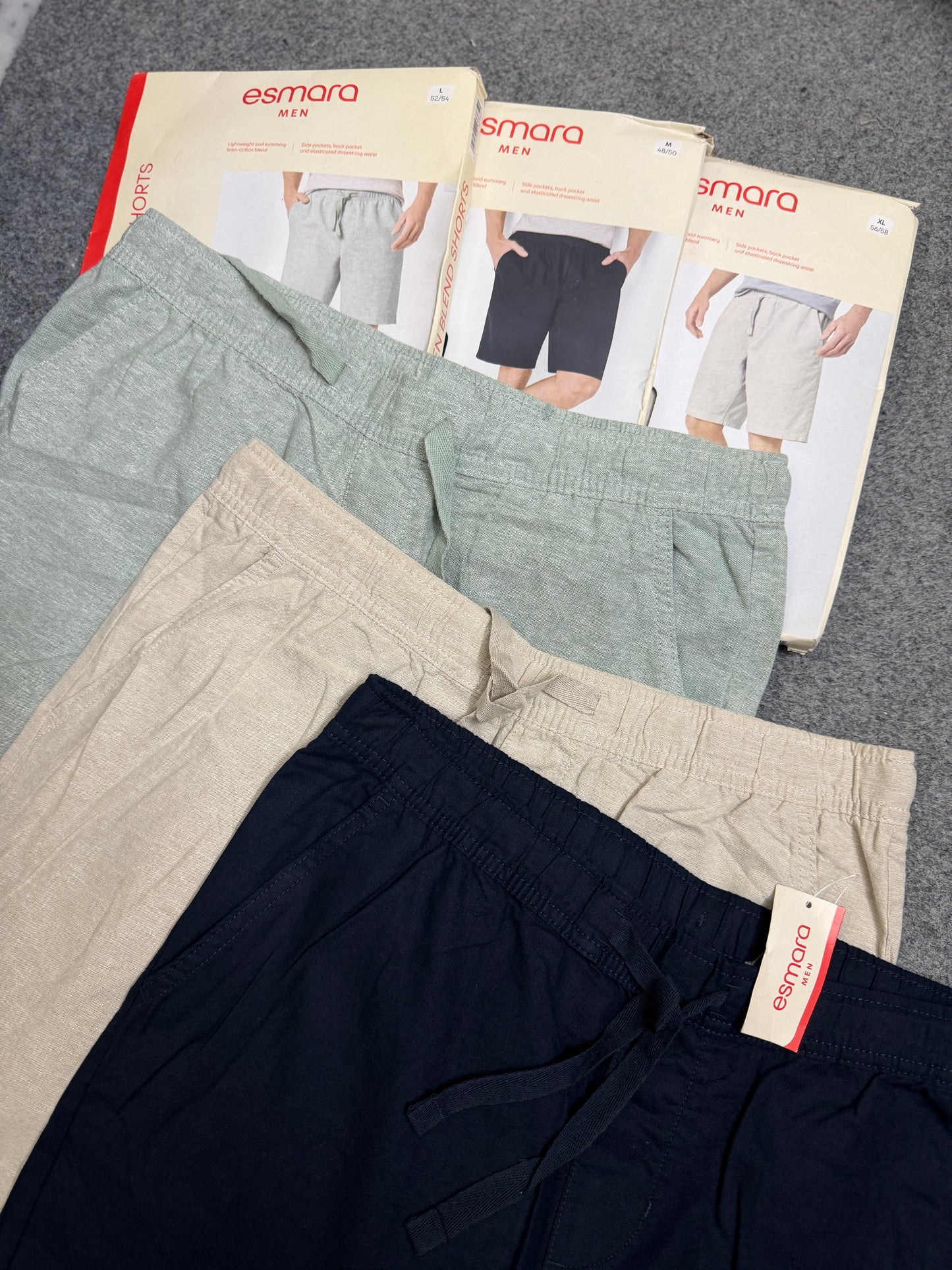 Premium Linen Blend Shorts by Esmara Men