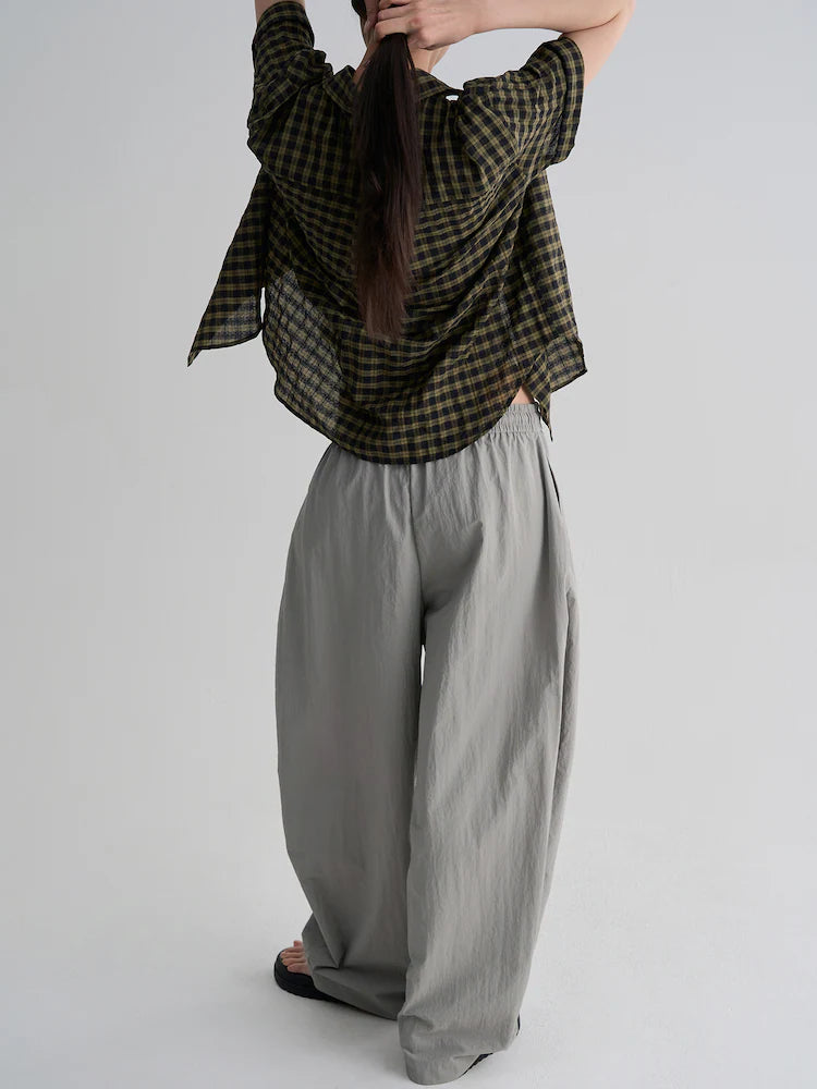 Nylon Balloon Fit Elastic Waist Pants by 8 Seconds