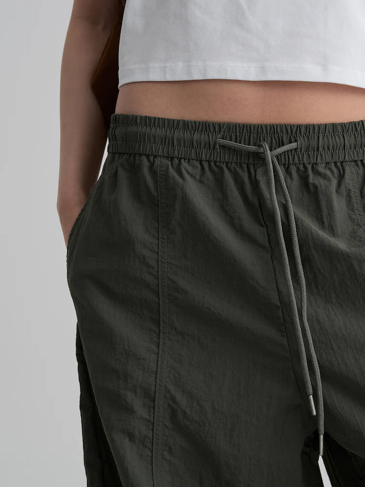Nylon Balloon Fit Elastic Waist Pants by 8 Seconds