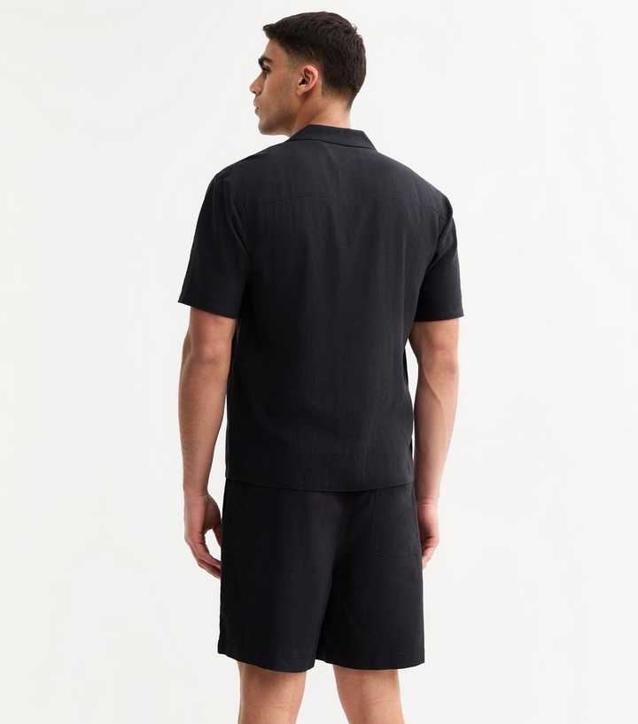 Regular Linen Blend Drawstring Waist Shorts by New Look
